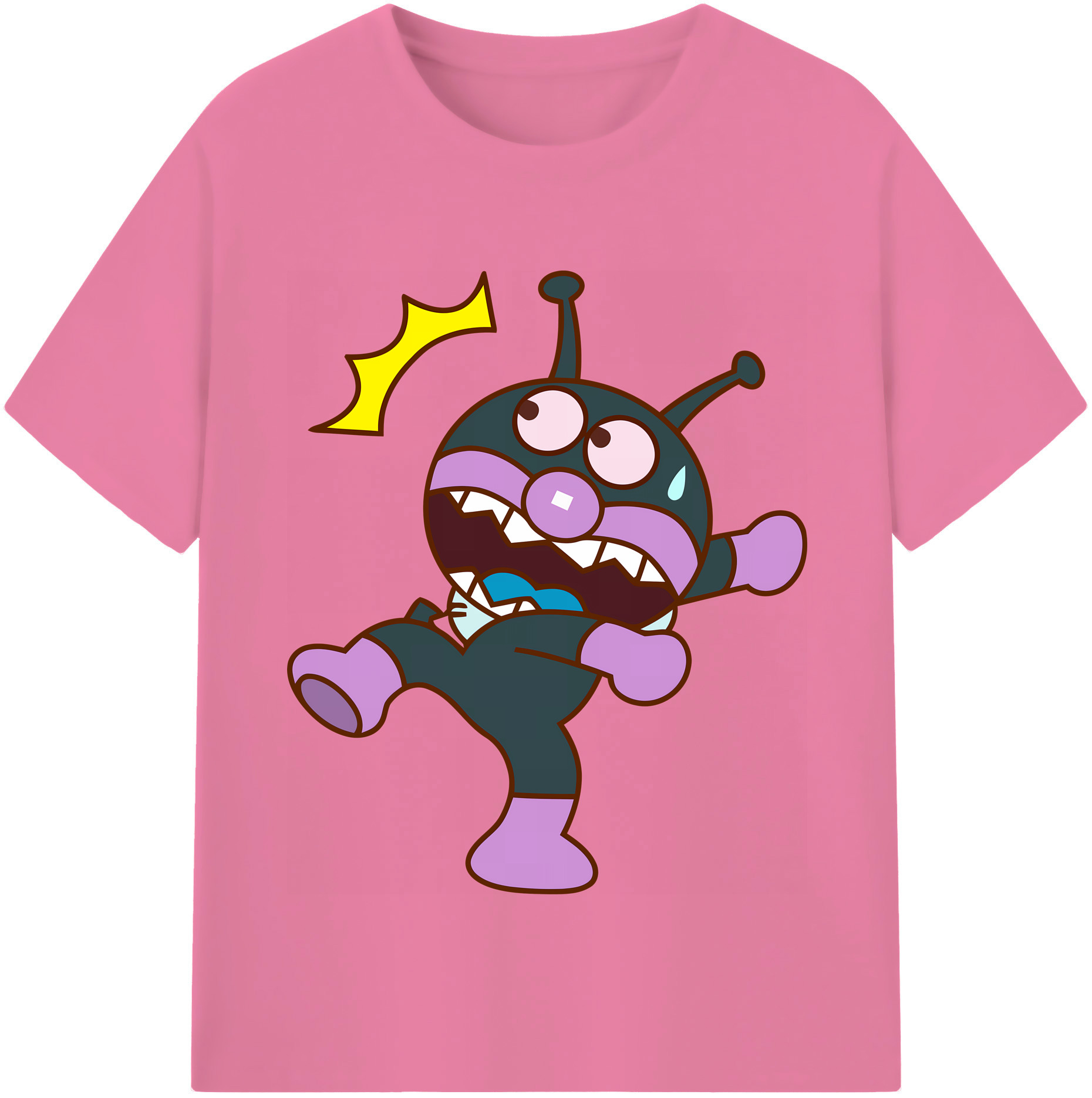 （画像用） アンパンマン Anpanman 綿100％半袖Tシャツ（フロントプリント）